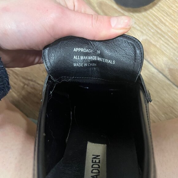 Steve Madden Approach Loafer Black Size 9 - Picture 4 of 4